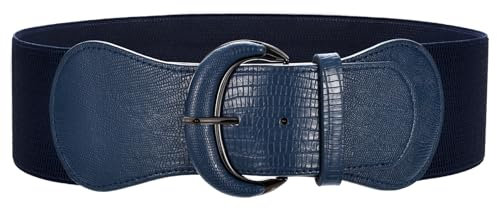 WERFORU Damen Breiter StretchGürtel Frauen Elastischer Gürtel für Kleide