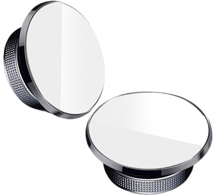 Gungtj Fischaugenspiegel Für Auto | 2 Stücke Weitwinkel Seiten Rückspiegel,360 Grad Verstellbarer Saugnapf Außen Spiegel Zubehör Für Parken LKW Sicher Fahren