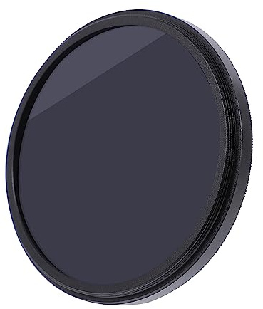 62-mm Verstellbarer Nd Filter aus Aluminium, Schwarz für Kameraobjektive | Variabler Neutraldichtefilter, Objektiv Sonnenfilter, für Streams und Dynamische Bilddarstellung