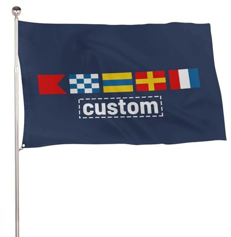 Personalisierte Die Nautische Alphapet Codes Boot Flagge Für Outdoor, Personalisierte Buchstabe Nautische Alphapet Segel Signal Symbole Flagge Für Boot Schiff Segelboot Außen Home Dekoration