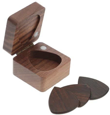Plettro in Legno per Chitarra Scatola, Set da 1 Pezzo | Accessorio per Principianti, Presa Comoda ed Ergonomica, Adatto a Suonare la Chitarra, Finitura Naturale
