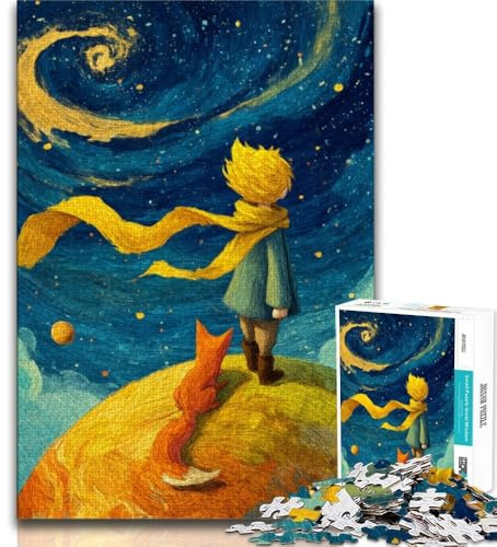 Der kleine Prinz Puzzle für Erwachsene, Lernspiel, Herausforderungsspielzeug, ganze Familie, 50x75cm