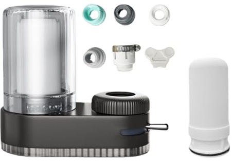 H2Orw Wasserfilter für Trinkwasser,Hochleistungs-Wasserfilter für Spülbecken mit einem siebenlagigen Verbundfiltersystem und einem effizienten Wasserhahnreiniger