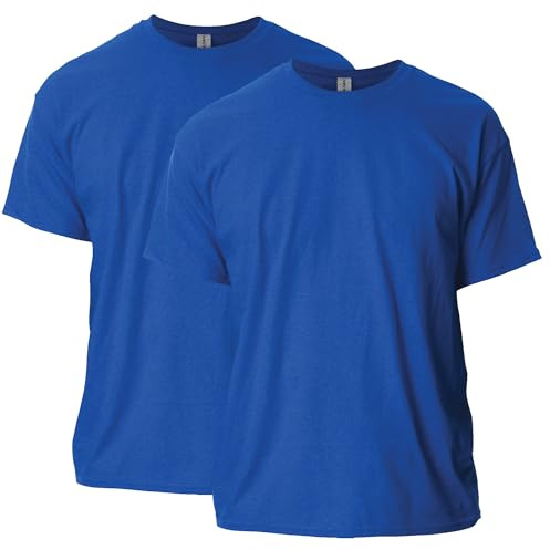 Gildan Unisex's Ultra Cotton T-Shirt, Style G2000, Multipack, Antique Royal (2-Pack), 3XL (Pack of 2)