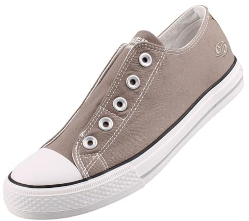 Dockers by Gerli Damen Canvas Sneaker Grau EU 36