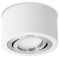 SSC-LUXon® flacher LED Spot Aufbau (rund, weiss, schwenkbar) - Deckenleuchte Ø 90 mm inklusive LED-Modul 4W warmweiß 230V