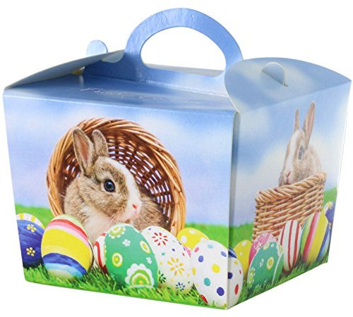 25 x Geschenkekarton Schachtel Verpackung Geschenk Box Ostern Hase
