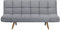 Beliani Schlafsofa in skandinavischem Stil klappbar Patchwork hellgrau Ingaro