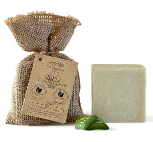 Dr.Ancient Aloe Vera Seifenstück, biologisch, natürlich, vegan, traditionell, handgefertigt, antik – verjüngen Sie Ihre Haut auf natürliche Weise! Wirksam bei Hautirritationen