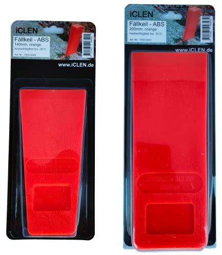 iCLEN Fällkeile Set aus hochschlagfestem, kälteelastischem ABS-Kunststoff, (138mm+209mm)