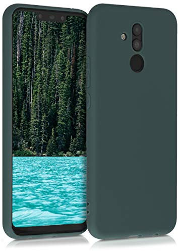 kwmobile Hülle kompatibel mit Huawei Mate 20 Lite Hülle - weiches TPU Silikon Case - Cover geeignet für kabelloses Laden - Blaugrün