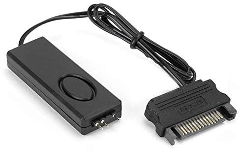 HF-Fernbedienung, HF-Fernbedienung Lüfter Lichtsteuerung PC-Zubehör 5V Symphony ARGB Schwarz SATA-Pin mit 3-poligem ARGB-Anschluss Für 5V ARGB-Geräte einschließlich Gehäuselüfter(Schwarz)