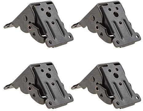 Be In Your Mind Lot de 4 supports pliables pour pieds de table à 90 degrés avec vis de montage