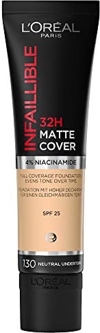 INFALLIBLE 32H matte cover SPF25 undertone 1 u