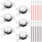 Youmile 6PCS KSD301 40°C / 104°F Thermostat Temperaturschalter 250 V 10 A Normalerweise geschlossener NC Wärmesteuerungsschalter für Mikrowellen mit 12 PC Crimpklemme mit Draht