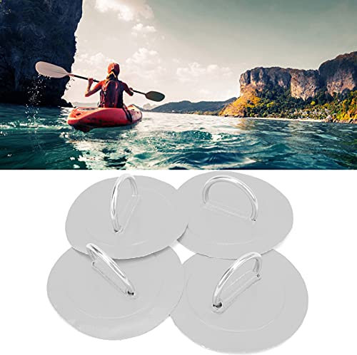 minifinker Schlauchboot D Ring Pad, Schlauchboot D Ring Patch 4pcs für Kanus für Paddel(grau)