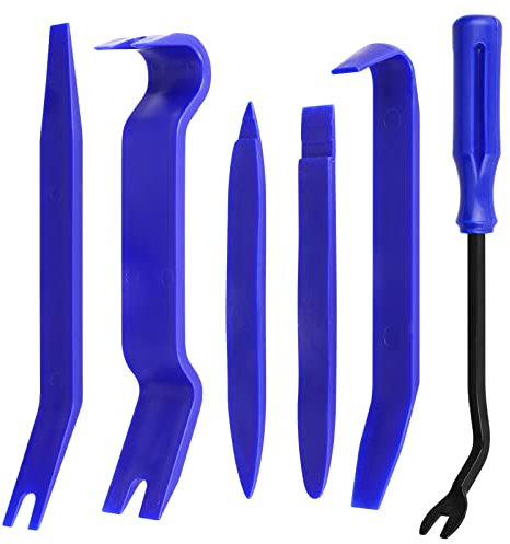 EEEKit Auto Demontage Werkzeuge, 6 Stück Auto Trim Kit zum Entfernen Demontage Werkzeug Innenraum Verkleidung Set für Tür Panel Armaturenbrett Öffner Automotive Reparatur Entfernung Werkzeug