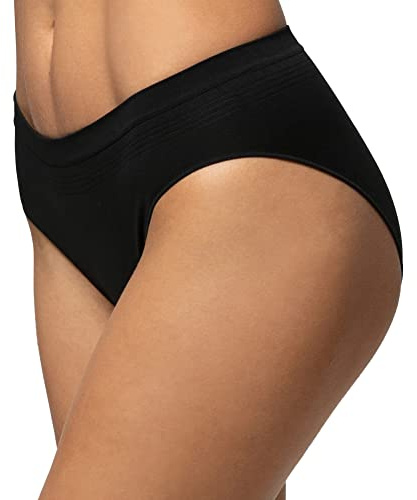 POMPEA 5 Paia Slip Donna in Morbida Microfibra, Mutande Donna Senza Cuciture Elasticizzate