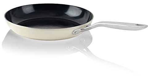 ValenCera by TeChef, 10 Ceramic Nonstick Frying Pan Skillet, Nontoxic - Free of PFOA, PTFE, PFAS, Induction Ready, Dishwasher Safe, Oven Safe, Made in Korea (10-in)
