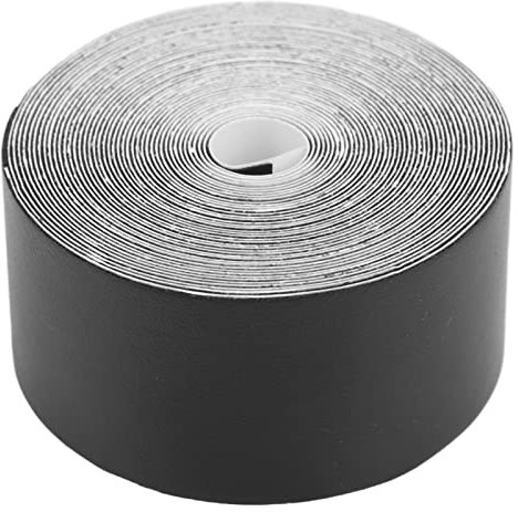 Bnineteenteam Tennisschläger-Klebeband, PU 5 M Schlägerkopf-Schutzband Flexibles Tennisschläger-Kopfband mit Mittlerer Viskosität für Sportausrüstung(Schwarz)