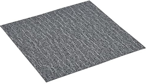 vidaXL 20x PVC Fliese Selbstklebend Vinylboden Bodenbelag Laminat Dielen Planken Vinyl-Fliesen Laminatboden Fußboden Wohnzimmer 1,86m² Grau