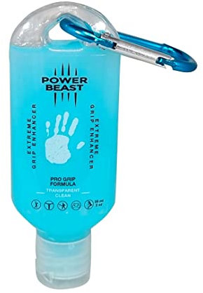 POWER BEAST Extreme Grip, Transparent und Sauber für Sportlerhände. Erhöhten Grip, Schweiß Stoppen. Clean Liquid Chalk, Pole Grip, Golf, Pole Dance, Crosstraining, Padel, Klettern, Tennis, Gaming.