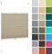 DECOOR Plissee ohne Bohren 160cm x 100cm Faltrollo Rollo für Fenster und Tür Nicht-invasive Fensterjalousien guter Sichtschutz und Sonnenschutz Breite der Überlappung 2 cm Beige