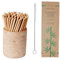 Kit 16 pailles en bambou+ brosse de nettoyage incluse-sans bpa-biodegradable-reutilisable-100% naturelle