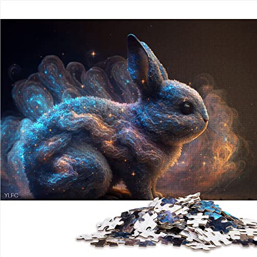 für Erwachsene 1000 Teile Puzzle Tier Kaninchen Puzzle für Erwachsene Papppuzzles Lustiges Geschenk (Größe 26x38cm)
