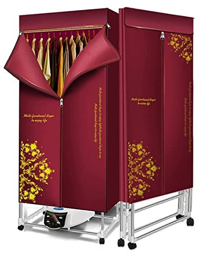 Asciugatrice Asciugabiancheria elettrico 1500W Grande capacità 20kg con telecomandoEfficiente dal punto di vista energetico Lavanderia interna bagnata Aria calda riscaldata asciugatura Rack Armadio