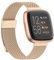 Tuocal Ersatzarmband Kompatibel mit Fitbit Versa 2 Armband Fitbit Versa Armband, Metall Mesh Magnetisch Edelstahl Ersatzband für Fitbit Versa/Versa 2 / Versa Lite Herren Damen, Champagner gold