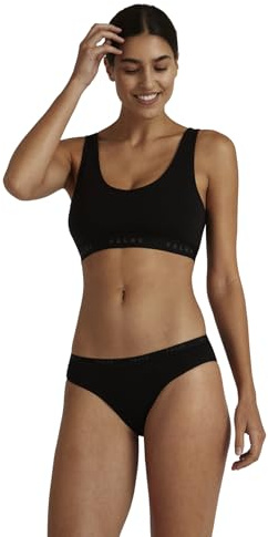 FALKE Damen Bustier Daily Comfort Multipack W Bu Baumwolle atmungsaktiv 2 Stück, Schwarz Black 3000, XS