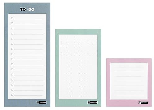 Miquelrius - Bloc de Notas con tres tacos TO-DO, Encolados, Base de cartón, 60 hojas, Papel blanco 80 g/m²