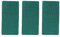Lot de 3 rustines de protection de piscine - Réparation - Filet vert - Autocollant - Réparation flexible - Pour bâche de piscine