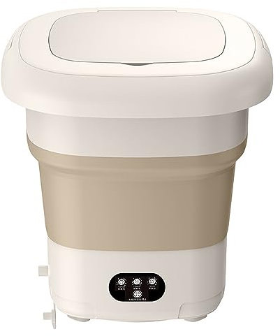 WHYATT Lavadora，Lavadora Portátil Plegable para el Hogar, Mini Lavadora con Reducción de Ruido, Calcetín, Ropa de Bebé, Viajes