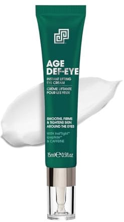 Shakeup - Crema occhi uomo, rassodante istantanea, antirughe, effetti antietà a lungo termine, mirata alle occhiaie, idratante, caffeina, peptidi, vegana, 15ml