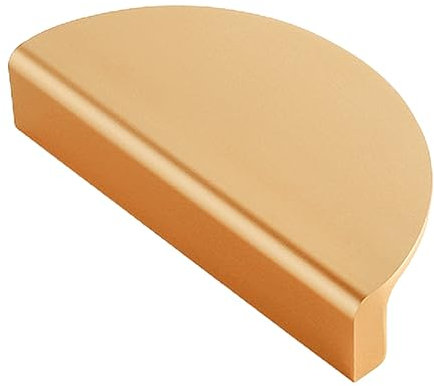 Valink 2 x Runde Schrankknäufe, Schubladenknöpfe aus vergoldetem Messing, Küchentürknäufe, Kommodengriffe für Kommodendekoration, Türknäufe, Roségold