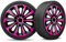 Radkappen 15 Zoll Radzierblenden 4er Set passend für alle Stahlfelgen - Einstellbarer Sicherungsring - Schwarz Rosa Pink