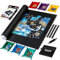 Becko US 2000 Piece Puzzle Mat Roll Up with 6 Colored Sorting Trays & Storage Bag & Black Pump, Jigsaw Felt Mat with Anti-Leak Tube & 3 Elastic Bands, Portable Puzzle Keeper for 2000 1500 1000 Pieces
