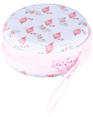 COLLBATH À Main Fantaisie Flamant Rose pour Femme Fermeture À Glissière Léger Et Fin pour Votre Petite Amie Vos Amis Et Votre Fête