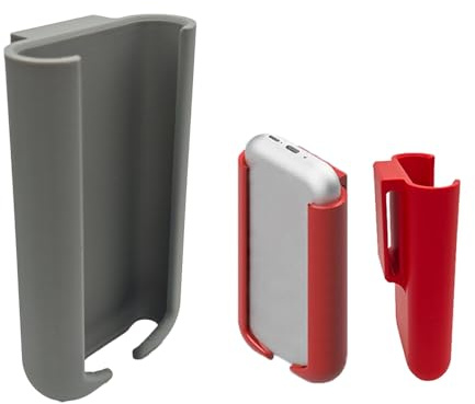 Schutzhülle für Vision Pro Batteriehalter, 3D-bedruckte Schutzhülle mit Gürtelschlaufe, kann sicher an den Vision Pro Akku mit Gürtel um die Taille befestigt werden (grau)