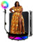 68/80/100/115 cm 360-Fotokabine + Flightcase + RGB-Ringlicht, Fernbedienung drehbar + App-Steuerungslicht, 360-Fotokabine für Partys, Ständer für 1–7 Personen, 115 cm