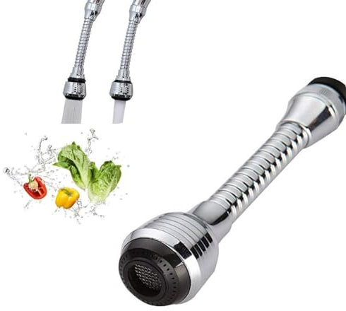 Fonyiunce Robinet d'eau Pivotante,Extension Robinet pour Douchette Evier Cuisine,Rallonge Robinet Cuisine Filtre D'extension Pivotant Aérateur De Robinet Pivotant À 360°,pour Cuisine et Salle de Bain