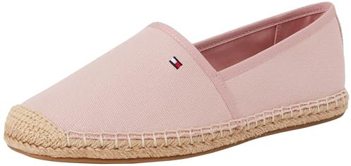 Tommy Hilfiger Donna Espadrillas Flag Canvas con Logo, Rosa (Foggy Pink), 39