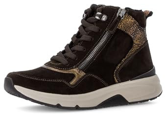 Gabor Damen Schnürstiefeletten, Frauen Stiefeletten,halbstiefel,Kurzstiefel,uebergangsschuhe,uebergangsstiefel,Chocolate(Flausch),42 EU / 8 UK