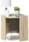 Wenjingqi-857744 Katzentoilette, Holz, Sonoma-Eiche, 42 x 42 x 51 cm