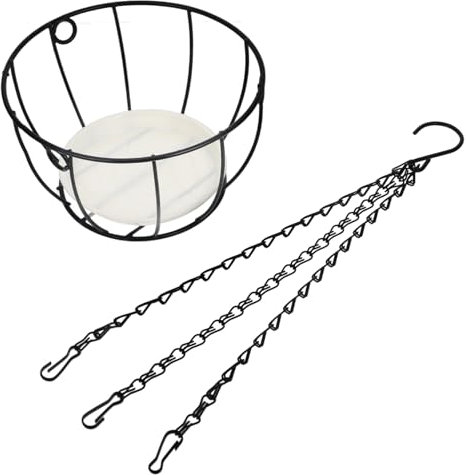 BESPORTBLE Hängekorb Blumentopf Metall Hängekörbe Für Pflanzen Drahtkorb Für Stauden Draht Hängekörbe Künstliche Blumen Hängekorb Drahtkörbe Für Pflanzen