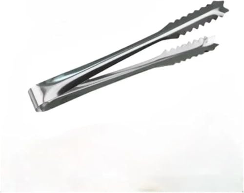 KYUEPONG BBQ Tongs,Kitchen Tongs,Grill TongsBBQ 15cm/19cm Stainless Steel Kitchen Tool Stainless Steel Tongs for Barbecue Party Bar BBQ Clip Bread Food Ice Clamp Ice Tong Accessories(15cm)