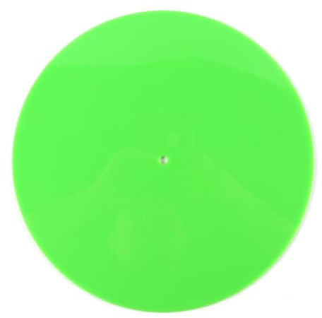 Enwye Turntable Slipmat for Vinyl LP Record Player 12 Acrylic Slipmat, Static Mats Turntable, Improve Bass and Sound Quality, DJ Slipmats Green