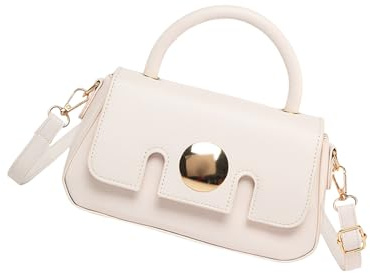 UncleS Damen Tasche Mit Oben Koreanischen Stil Schultertasche Aus PU Leder Einfache Handtasche Quadratisch Für Den Alltag. Frauen Koreanischen Stil Umhängetasche Mit Oben Aus Pu